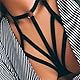 Damen Sexy Body Lingerie,Erotische Dessous Büstenhalter Käfig Damen Ungepolstert Bralette Neckholder Verband Reizwäsche für Damen Festival Club Party Wear Bra