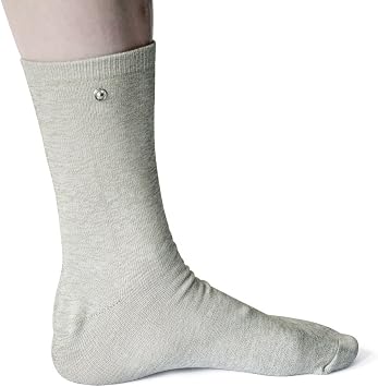 Pair of Conductive Fiber Electrode Gloves With Conductive Massage Socks With Adapter Electrode Lead Wires for TENS/EMS Machine