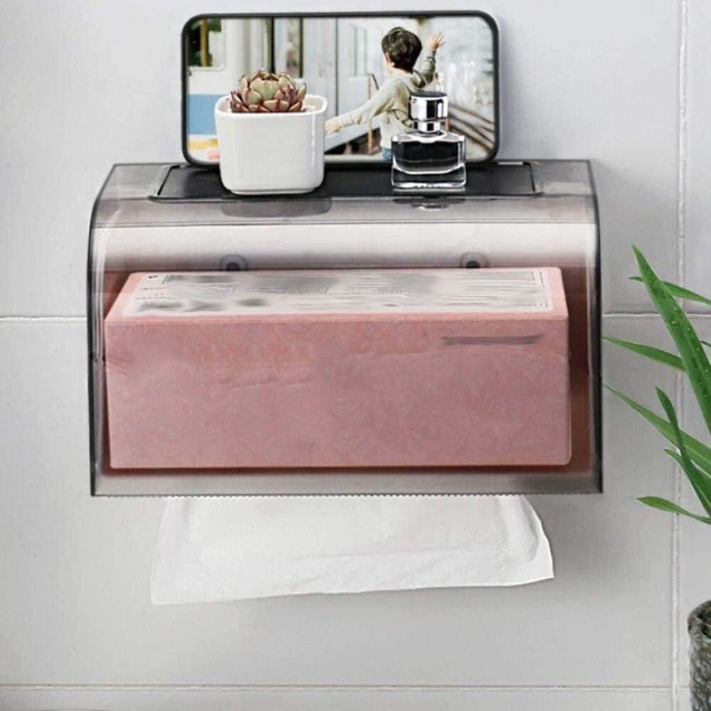 Toilet Tissue Box Paper Rack Bathroom Roll Tray Waterproof Towel Holder