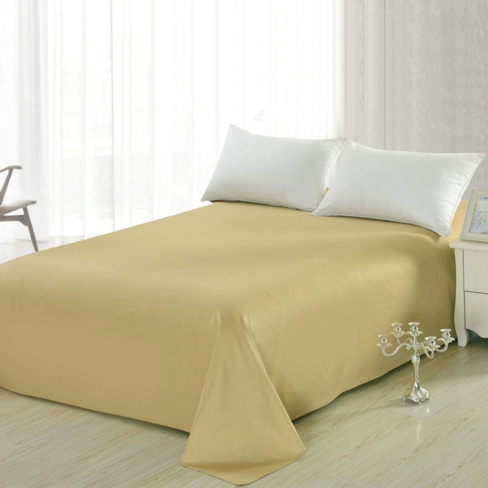 Drap de couleur unie pur coton anti-transpiration lit 200x230cm