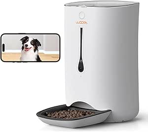 WOPET 7L Automatic Dog and Cat Feeder With Camera, 5G WiFi Food Dispenser, Timer Programmable, HD Camera for Voice and Video Recording asin的图片