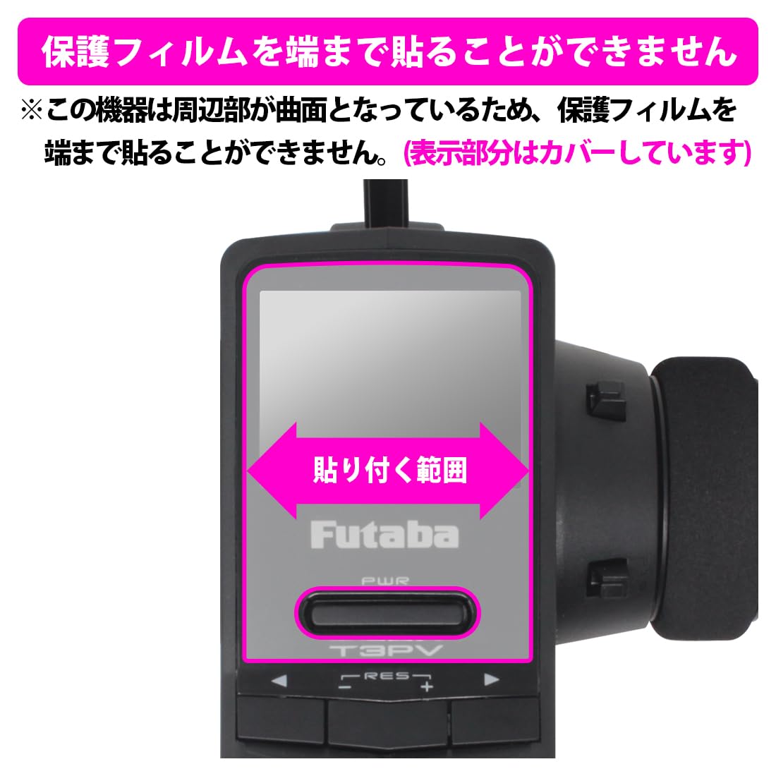 Amazon | PDA工房 Futaba カー用送信機 T3PV 対応 PerfectShield 保護