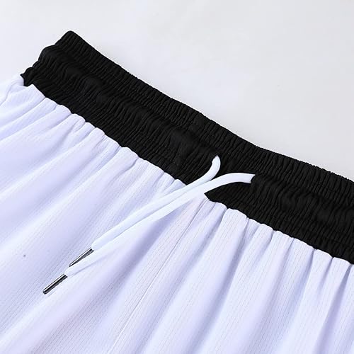 Miniatura 9 de OPALOS Paquete de 23 pantalones cortos deportivos activos para hombre pantalones cortos de baloncesto con bolsillos