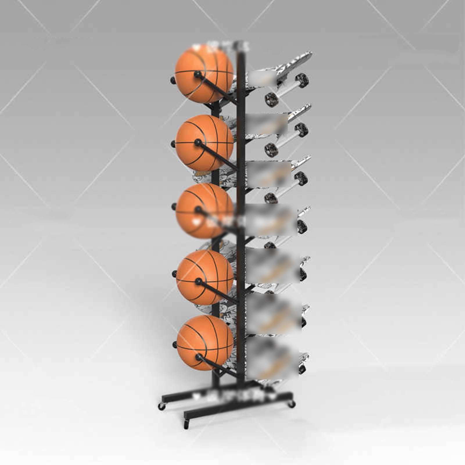 Support De Planche De Surf, Support De Snowboard Au Sol, Support De Rangement for Skateboard 4/5/6/7 Couches, Facile À Assembler, for Usage Domestique