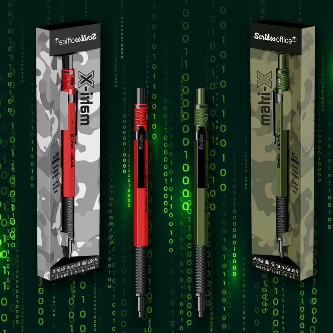Scrikss Matri-X ołówek mechaniczny, 0,5 mm, ciemnozielony