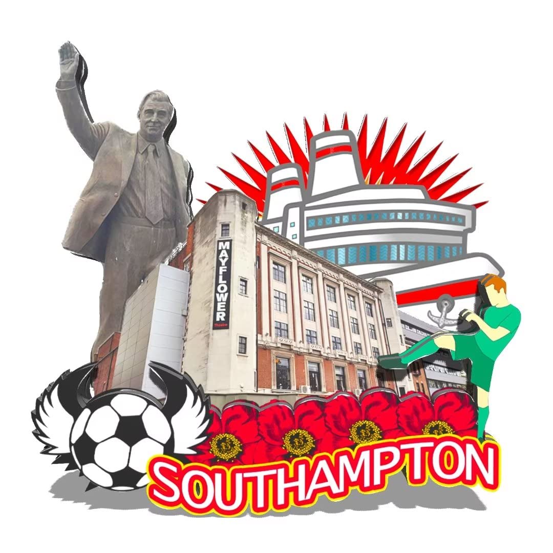 OrlybarU.K. Southampton Magnet Fridge Magnet Wooden 3D Landmarks Travel Collectible Souvenirs Decoration Handmade -279