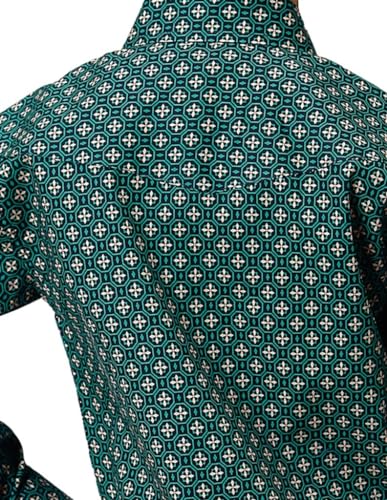 ROPER Western Shirt Boys L/S Cross Walk Forest 03-030-0225-1001 BU2