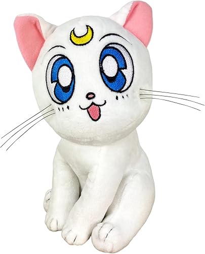 Great Eastern Entertainment Sailor Moon Artemis - Peluche sentado de 7 pulgadas de alto