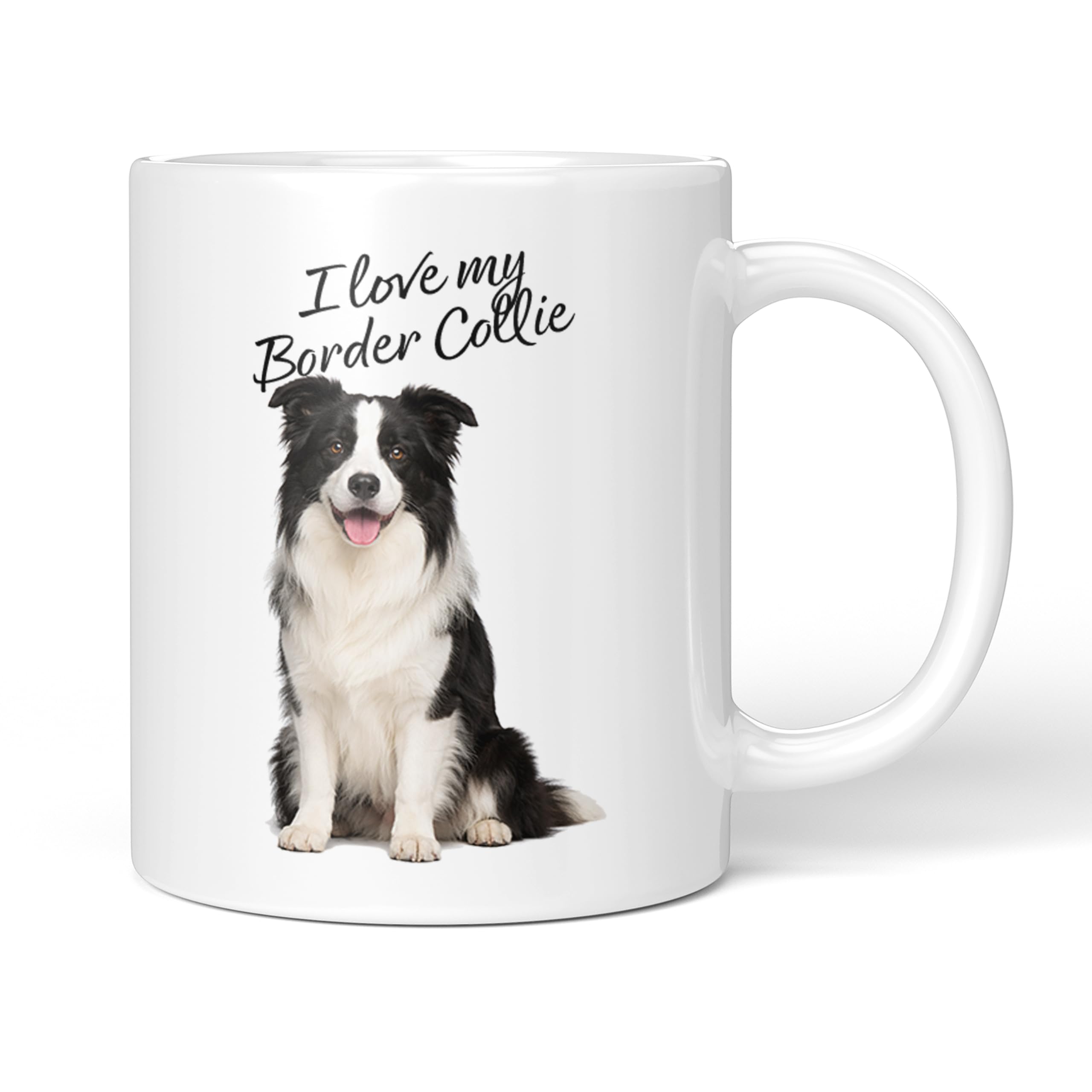 Party People Border Collie Mug - 11oz Ceramic Coffee or Tea Cup for Dog Lovers, Christmas, Birthday, Secret Santa, Mother’s Day or Father’s Day Gift 0033