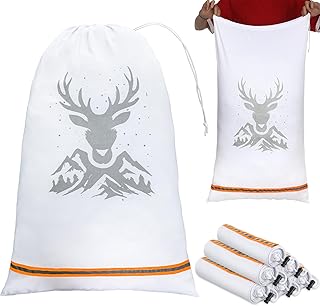 6 Pack Hunting Game Bags, 33x22 Inch, Elk Hunting Meat Bags with Reflective Strips,