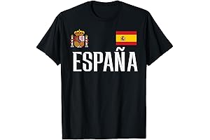 Spain Flag Espana Football Soccer Fan Men Women Kids T-Shirt