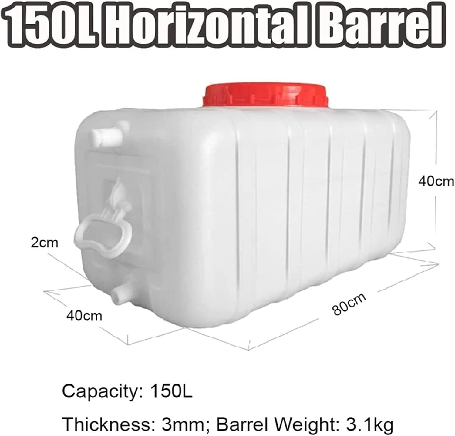 Plastic Water Tank Camping Car Outdoor Hiking Storage Container Multifunctional Cold Carrier