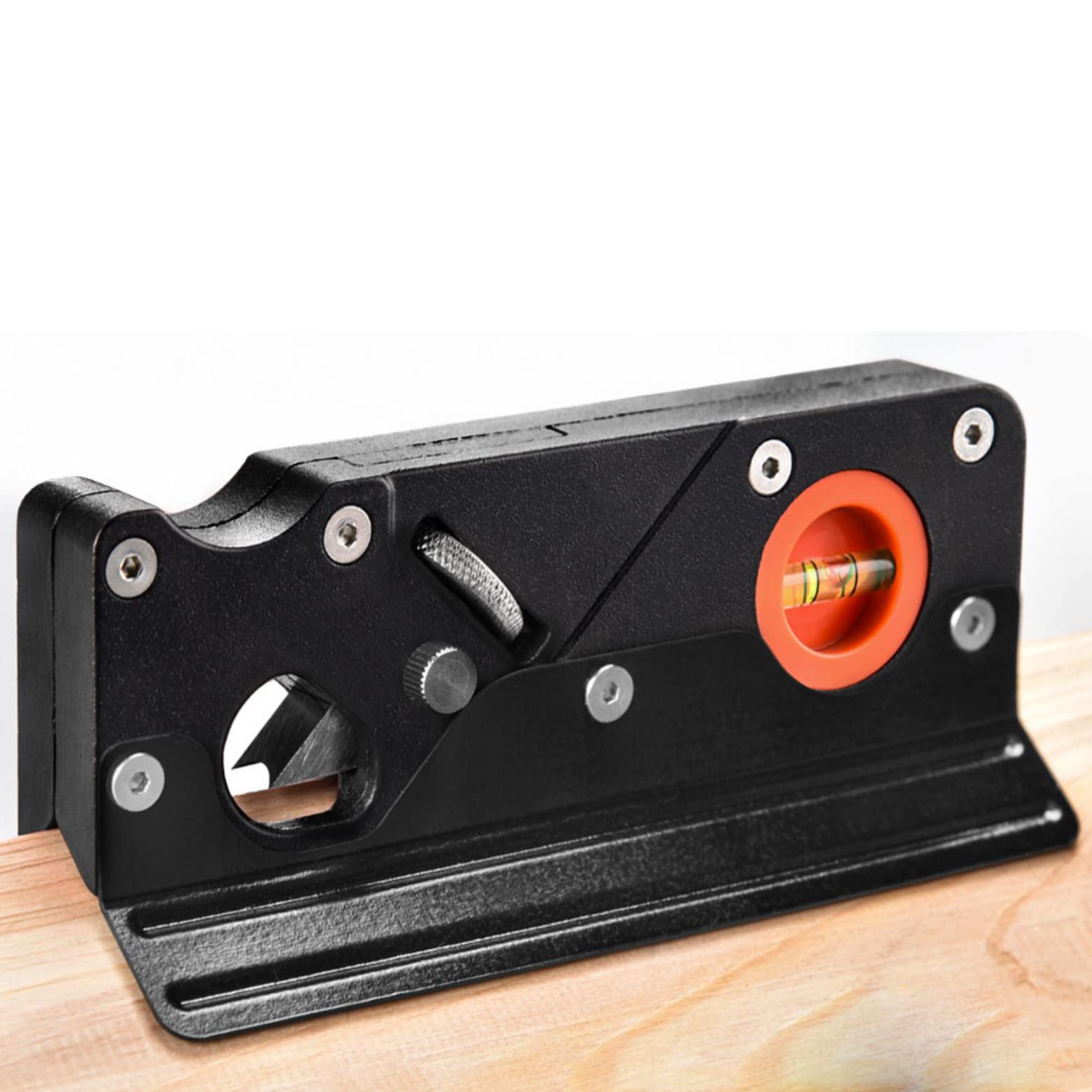 Rabot Manuel pour Le Travail du Bois, Rabot d'angle pour Le Travail du Bois, Mini Rabot à Bois pour Chanfreiner et Tailler, Noir