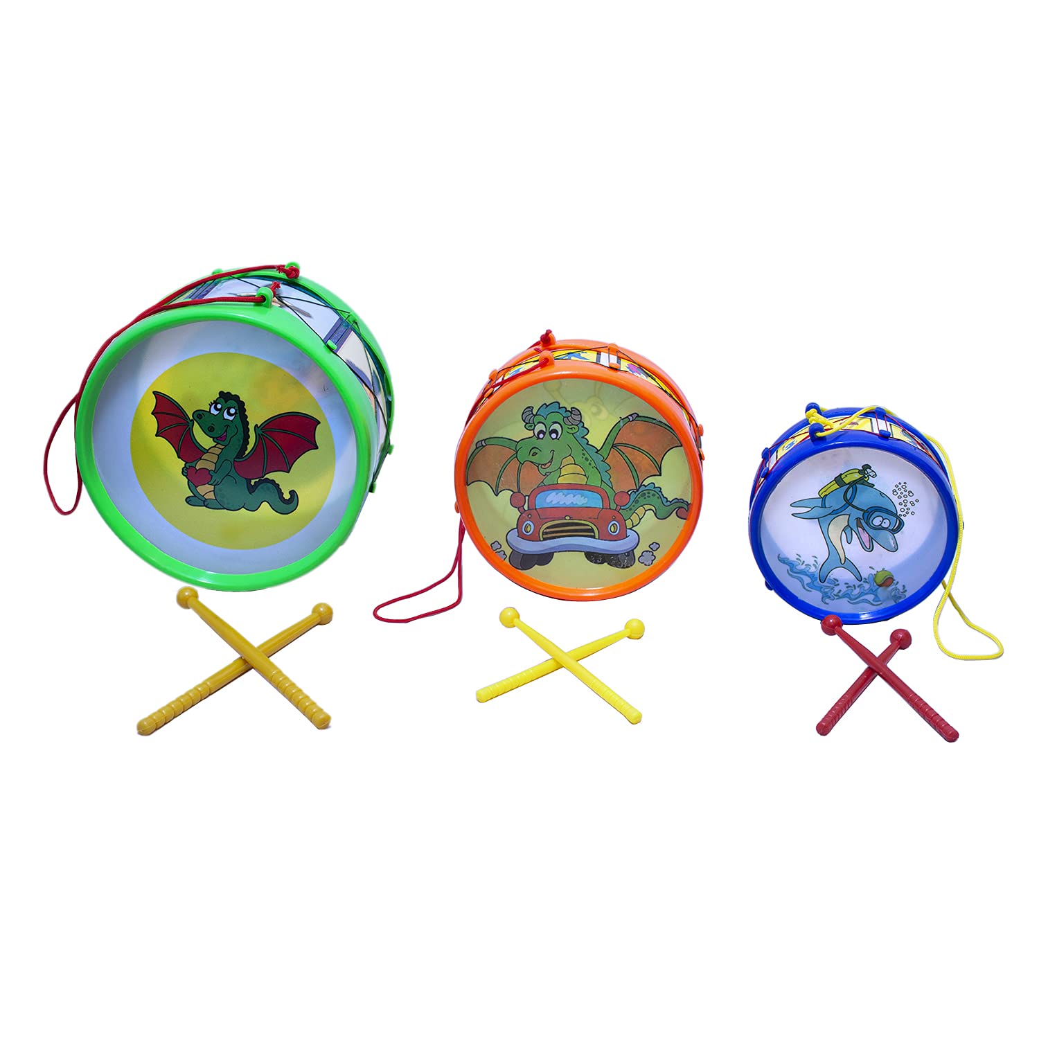 Negi Big Musical Drum Plastic Toy for Kids - Image 6 thumbnail
