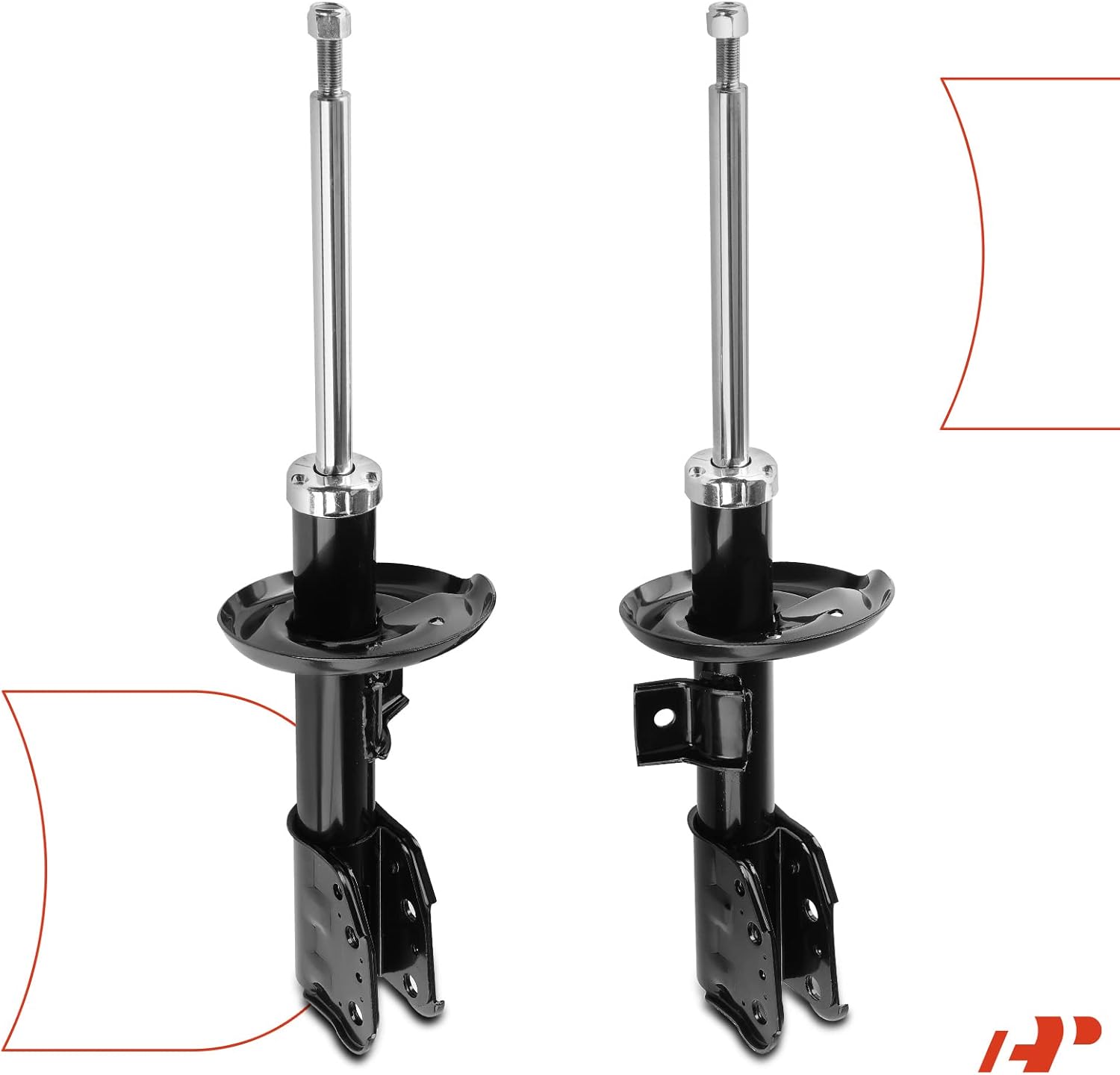 A-Premium Front Pair (2) Strut Assembly Compatible with Saturn Vue 2002-2007, Driver and Passenger Side