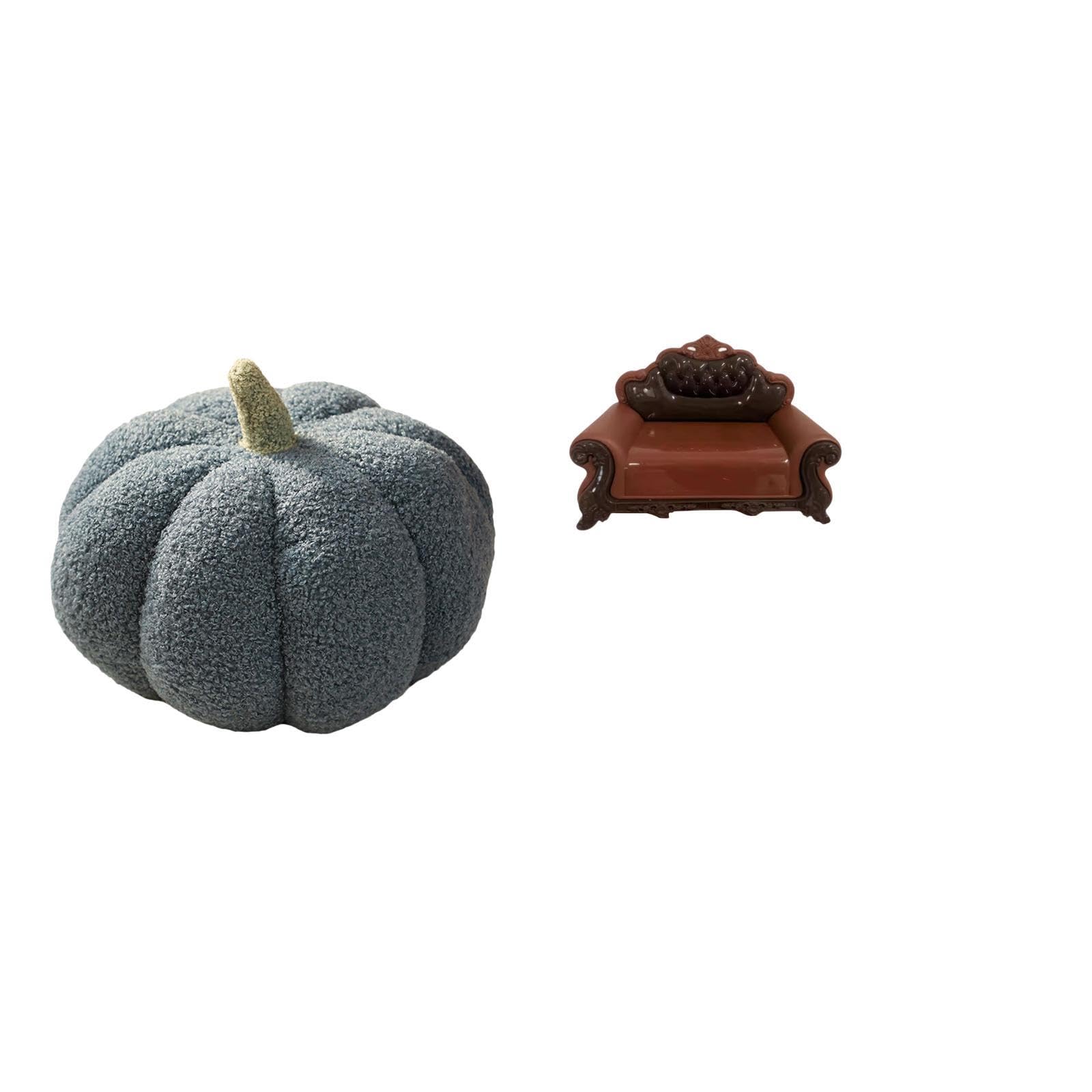 Enchanting Plush Pumpkin Sofa Chair Miniature Decorative Cushion for Bedroom and Micro Landscape Room Decor Gift|Home & Garden | Home D?©cor | Pillows-image-43
