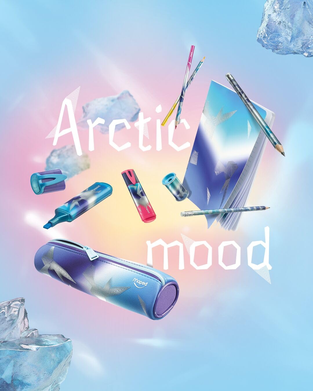 Maped - Arctic Shaker temperówka - 1 otwór - ze zbiornikiem - ergonomiczna temperówka - artykuły szkolne