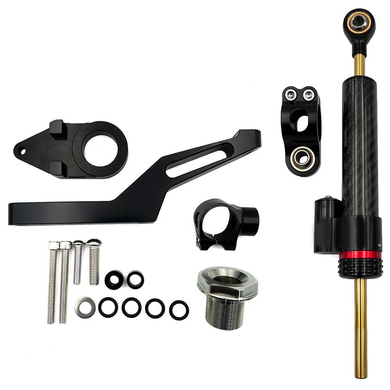 Motorcycle Aluminum Steering Damper Stabilizer Bracket Mount Kit for Kawasaki for Ninja ZX-6R ZX6R ZX 6R 636 2009-2022