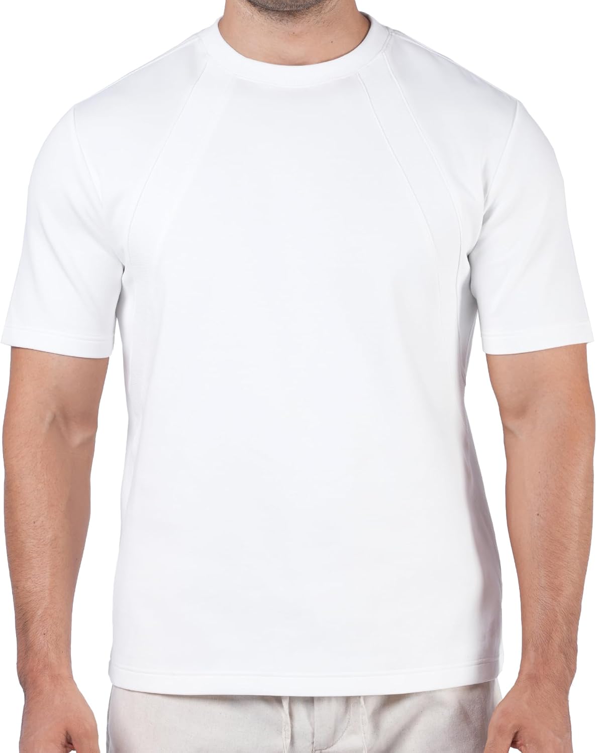 Fioboc Mens T-Shirts - Crew Neck Short Sleeve T-Shirts for Men Performance Cotton Blend Summer Casual Stylish Tee - Image 2