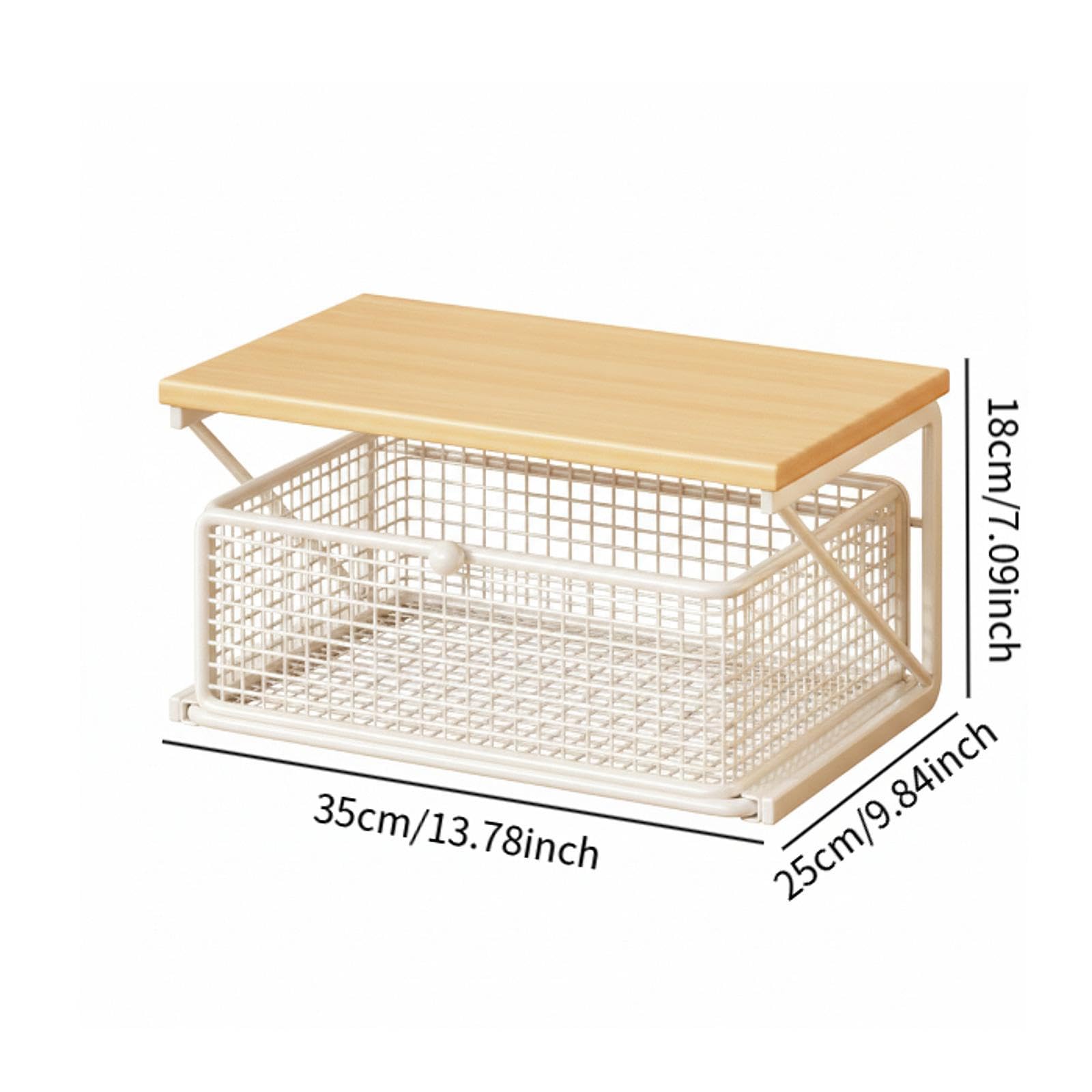 Coffee Station Organizer Aufbewahrungsständer Kaffeepod-Organizer Küchenzubehör Regal mit Stabilem Eisen-Holz-Rahmen für Kaffeebar Arbeitszimmer