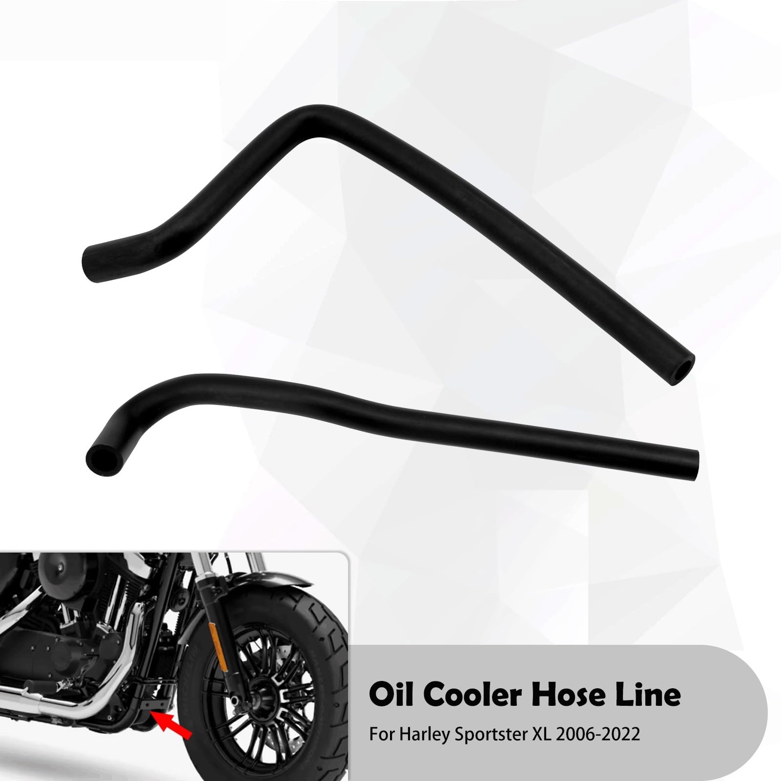 Chłodnica silnika Pasuje do Harley Sportster XL 883 Iron 1200 Forty Eight 72 Roadster Nightster Low 06-22 rura chłodnicy oleju Chłodnica Oleju(Oil Cooler 14-Up)