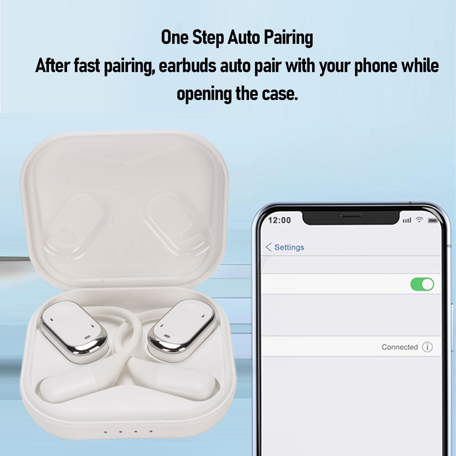 Zunate 144 Language Translator Earbuds Real Time Interpretation (White)