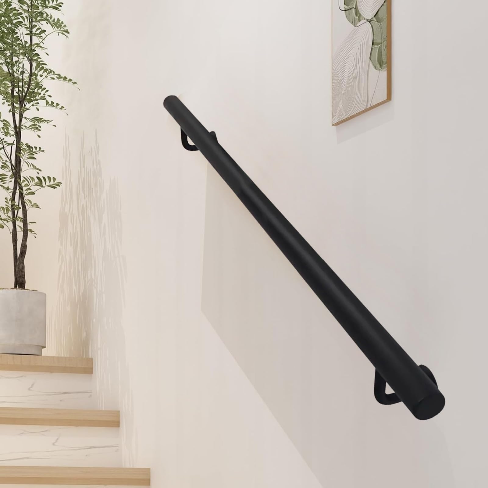 Main courante d'escalier pour sécuriser l'accès au jardin et les marches de l'entrée