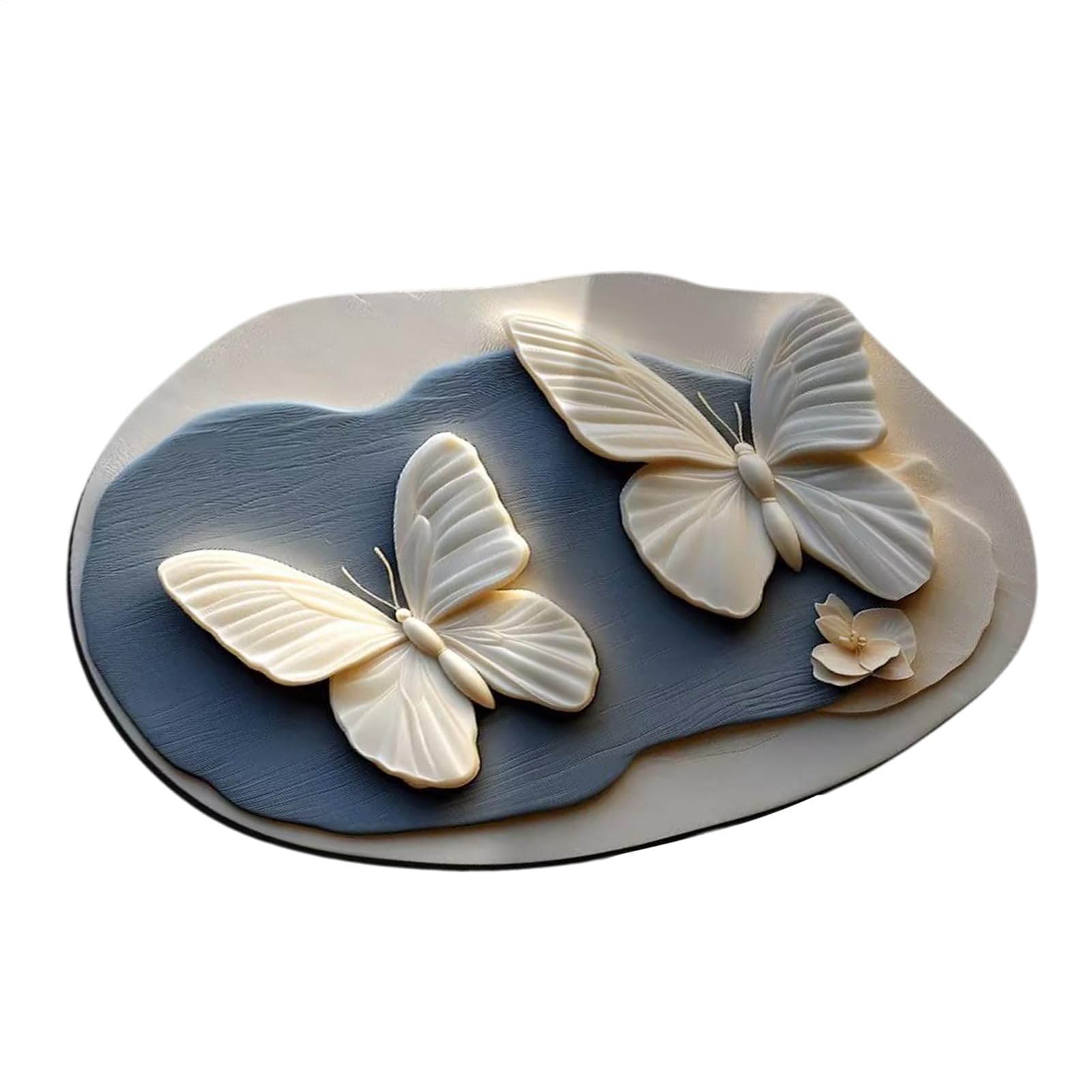 Tapis papillon pour salle de bain anti-dérapant 3D pour entrée et intérieur