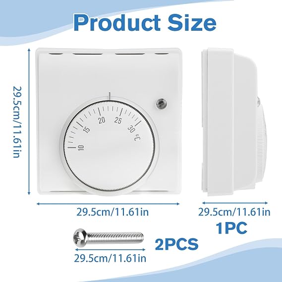 Central Heating Room Thermostat Mechanical with Neon Indicator