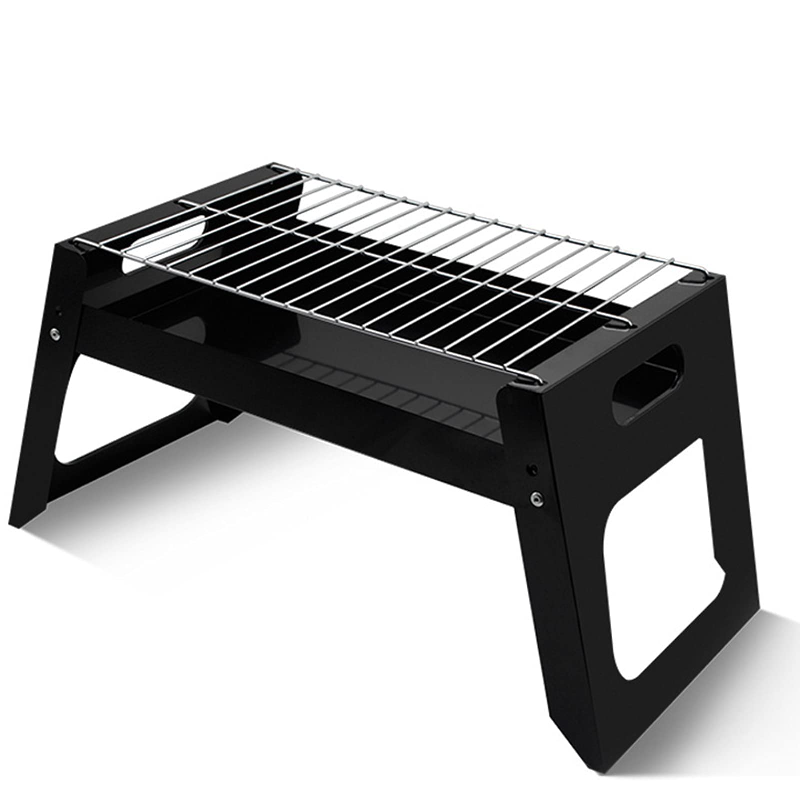 Przenośny mały grill kempingowy na węgiel drzewny, kempingowy mini składany grill, przenośny grill na węgiel drzewny, grill grillowy