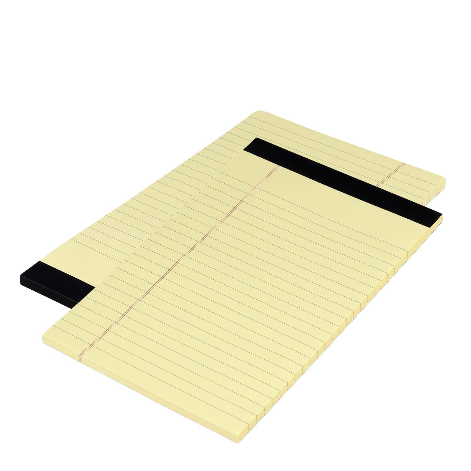 MOUYAT Confezione da 20 blocchi legali gialli da 12,7 x 20,3 cm, a righe universitarie, 100 fogli per blocco con bordo perforato per documenti in ufficio