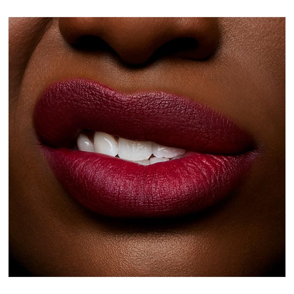 MAC Cosmetics Powder Kiss Liquid Lipcolour - 983 Burning Love (Deep intense berry) .17 oz / 5 ml