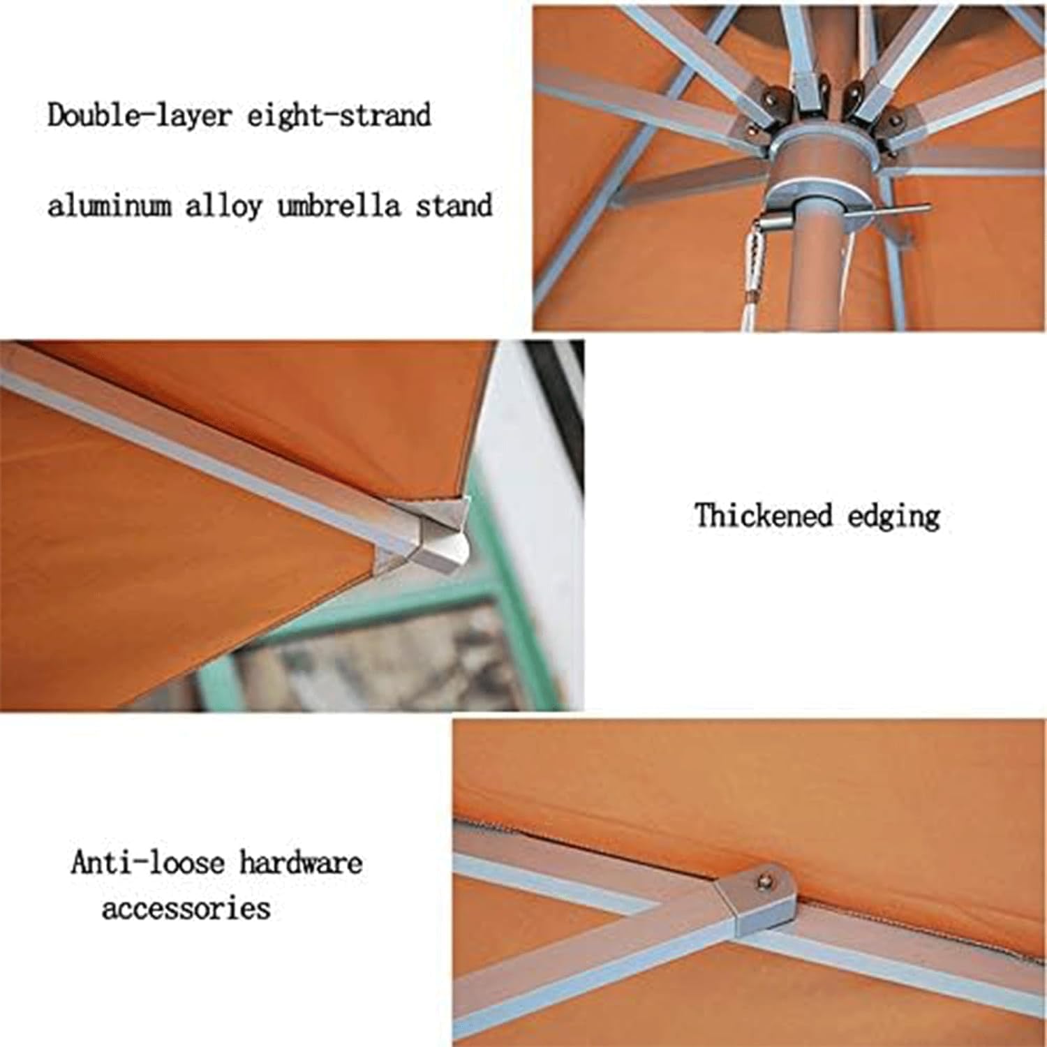 Nowoczesny Parasol Ogrodowy Stop Aluminium 8 Żeberek Parasol Zewnętrzny Z Tkaniny Patio Plażowy Marmurową Podstawą Balkon Plażowy