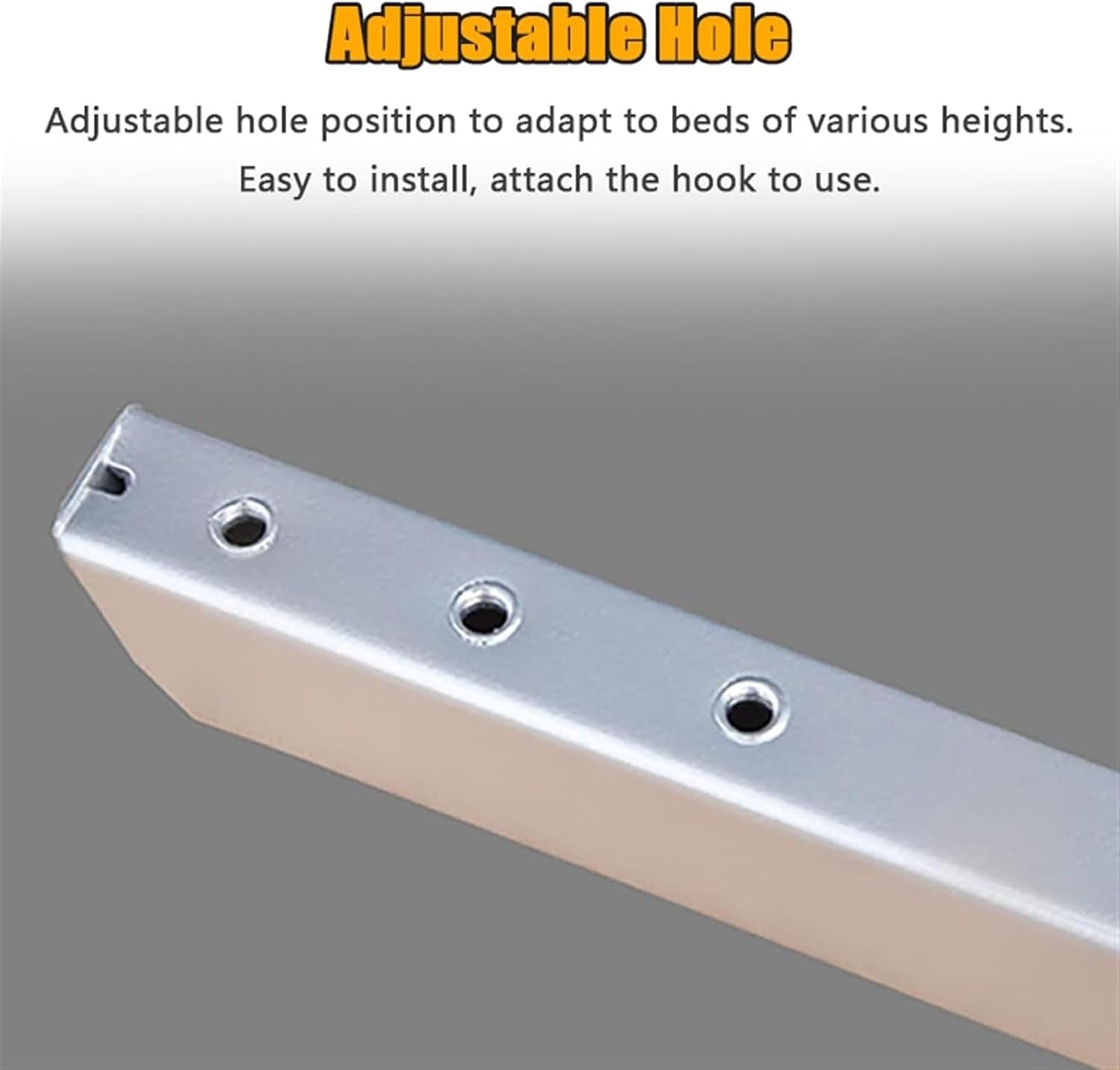 4/5 Step Bedroom Twin Bunk Bed Ladder, RV Bunk Ladder Adjustbale Straight Ladder, Versatile Step Ladder Bed Side Climb Ladder, Safety Home Replacement Ladder - Load 330 Lbs(B,116cm/45in)