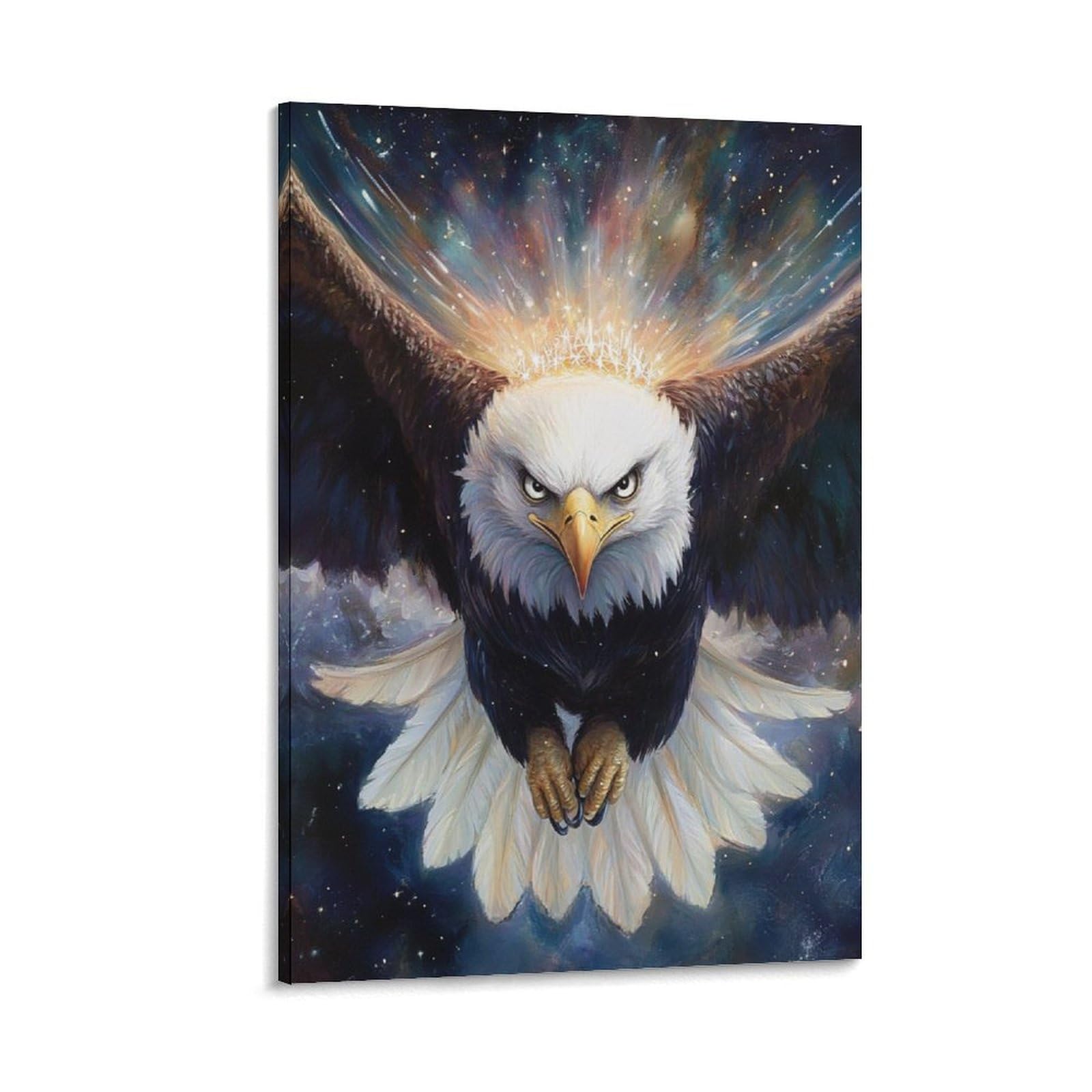 Impression giclée d'aigle pour sublimer un mur blanc de salon - 6