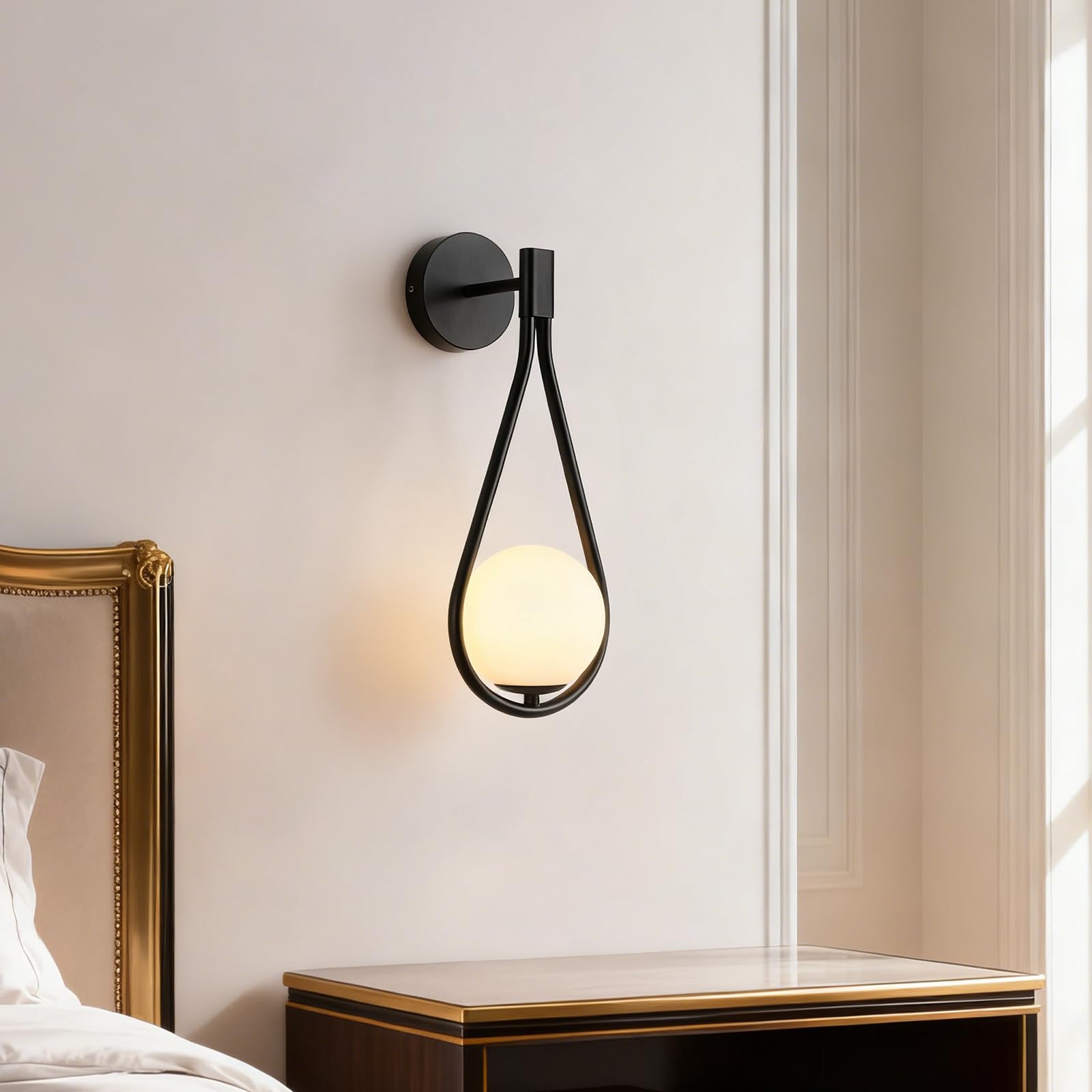 zhxinashu Appliques Murales Goutte d'Eau, Luminaire Intérieur pour Salon