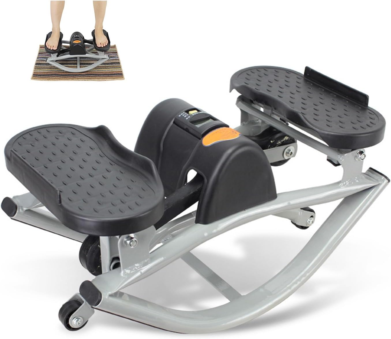 2026New Stepper Side to Side, The Steppers for Unisex, Portable Compact Side-to-Side Steppers, Track Time, Reps, Calories with Digital Display for Legs, Glutes, Abs