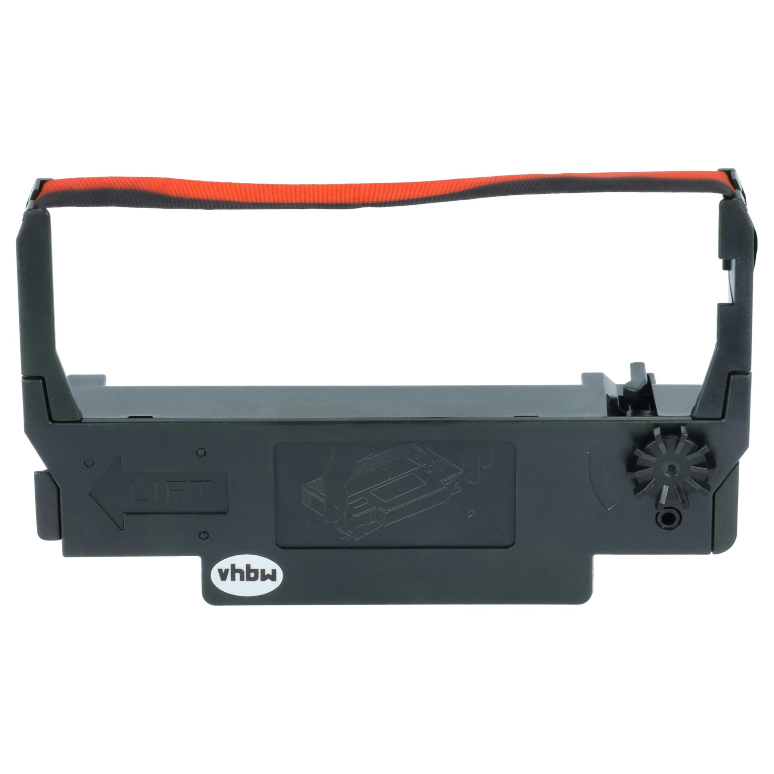 vhbw 10x Farbband Schriftband kompatibel mit Bixolon SRP 275, SRP 270 Nadeldrucker, Bondrucker - Schwarz, Rot