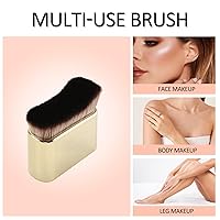 Vista 5 de Kabuki - Cepillo corporal autobronceador para bronceado, base, maquillaje, rostro y cuerpo (dorado)