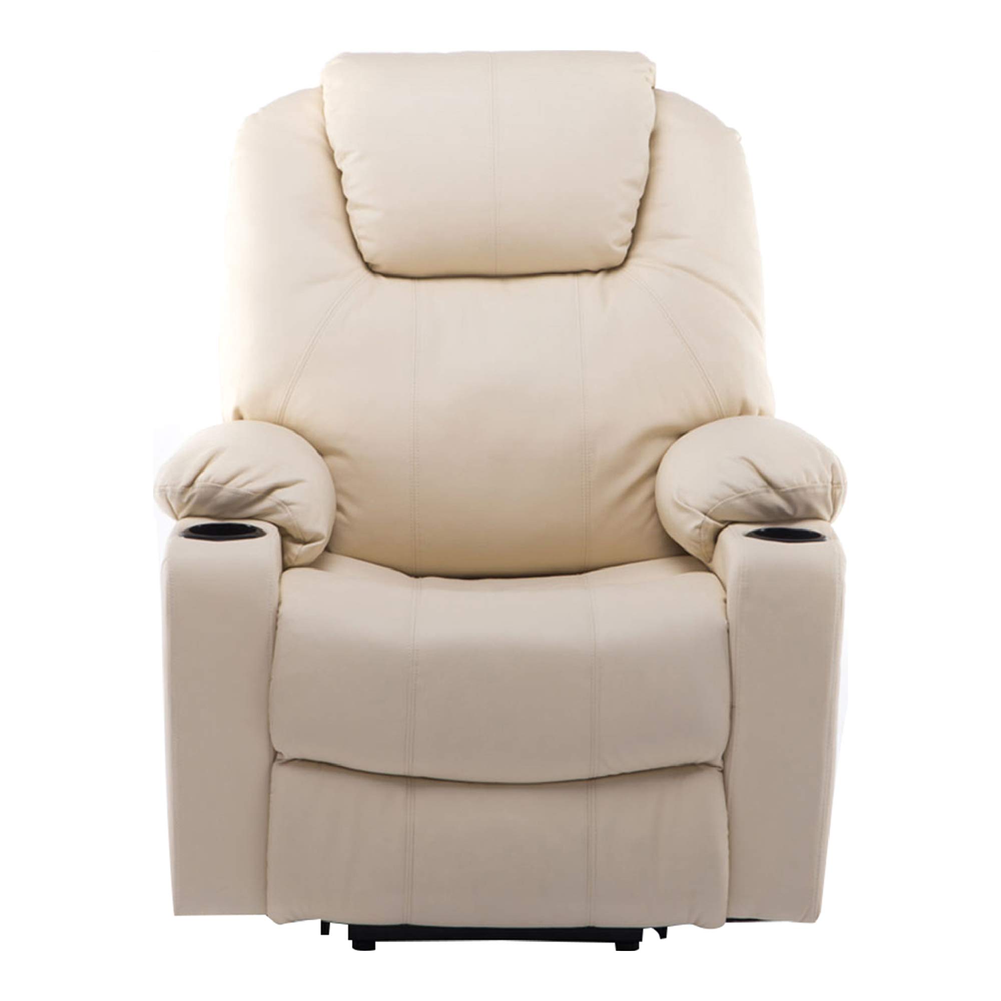 MCombo Fauteuil électrique Chauffant Chauffant réglable par USB Crème