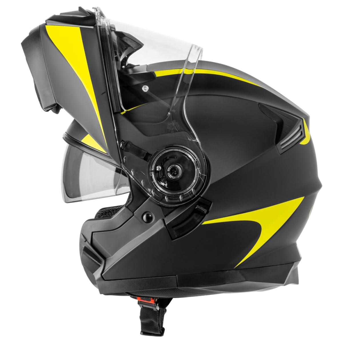 VINZ Busan Casco Modular con Visera Solar | Casco Moto & Scooter & Ciclomotor | ECE 22.06 Homologado | En Tamaño XS - XXL | para Hombre y Mujer