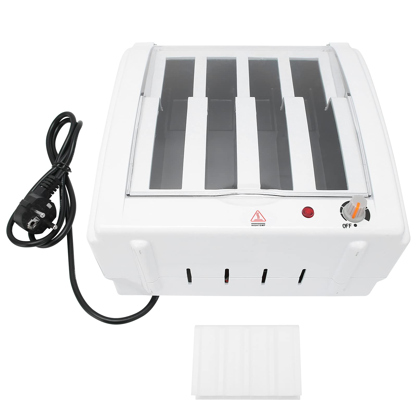 Calentador de Cera Eléctrico Profesional, Calentador de Cera para Depilación de Calentamiento Rápido con Material ABS de Primera Calidad para Uso Doméstico y de ((sin) enchufe europeo