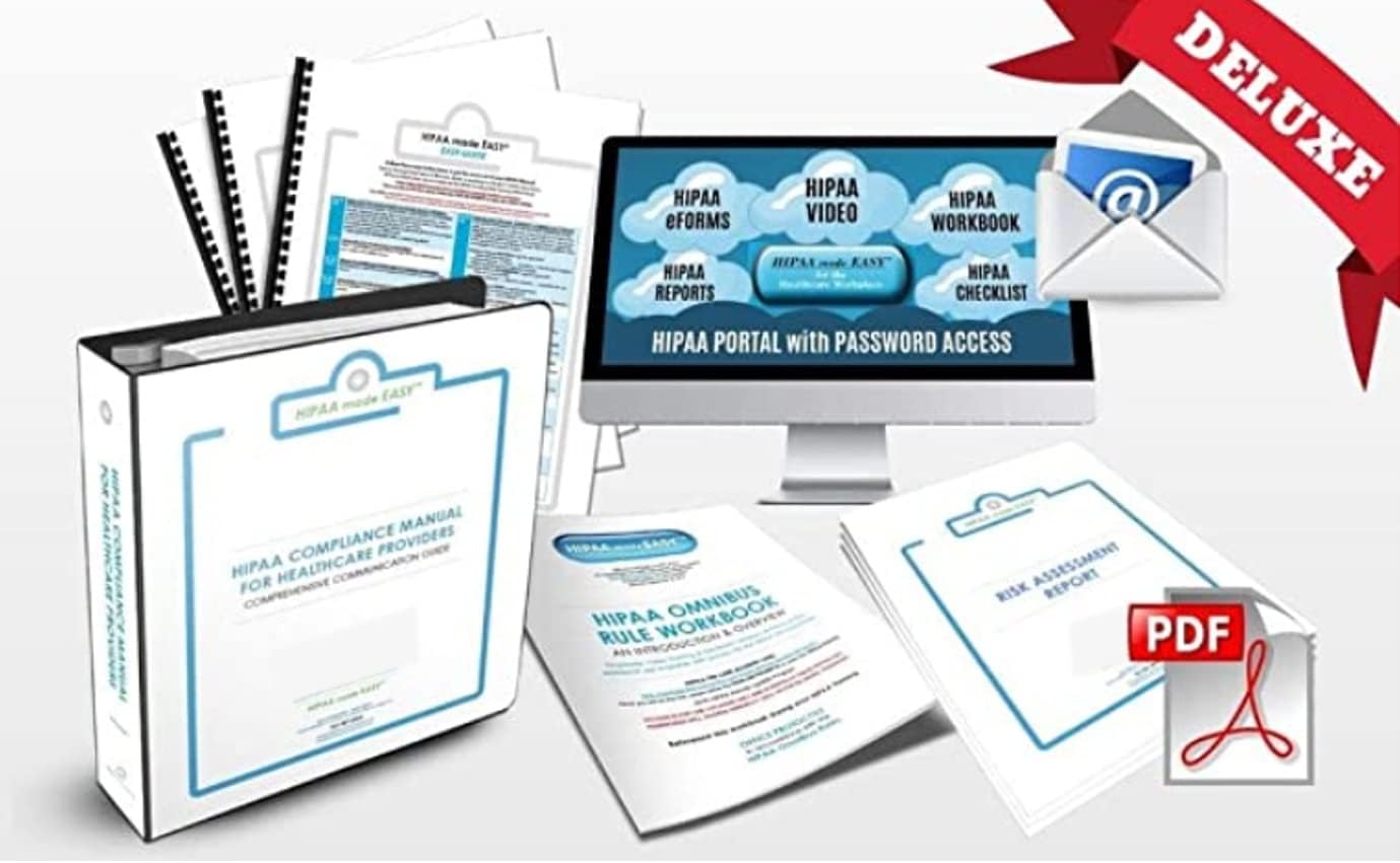 2023 HIPAA COMPLETE COMPLIANCE PKG By HIPAA Made EASY includes HIPAA Compliance Manual, Training Video, eForms to Omnibus Rule Hi Tech Standards