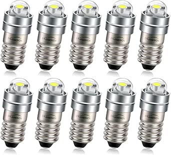 Ruiandsion Lampadina LED Mini E5 E5.5, Bianco Caldo 3000K AC