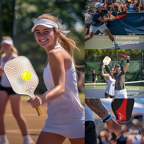 Miniatura 4 de Pelotas de pickleball para exteriores, 40 agujeros, paquete de 3, paquete de 6 unidades, de rebote alto, largo, duradero, bola oficial de alta