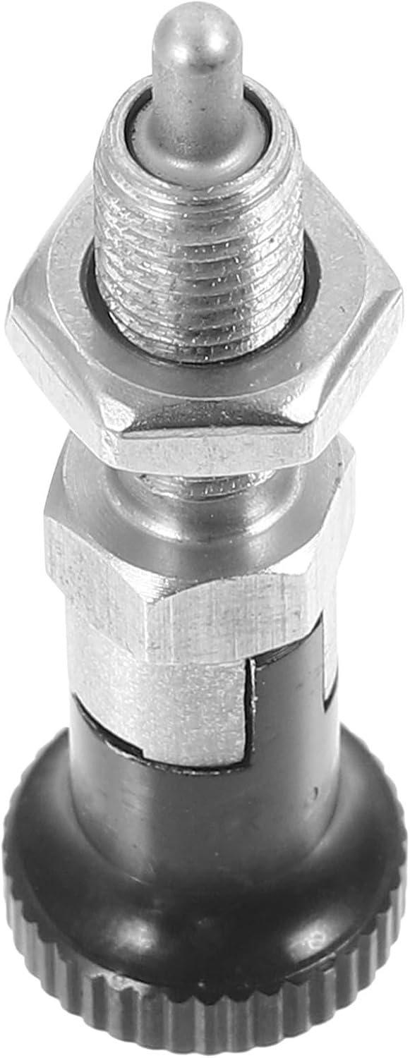 Stainless Steel Self-Locking Knob Spring Plunger Pin with High Hardness and Sturdy Design, Retractable Indexing Plunger for Toolbox and Mechanical Applications