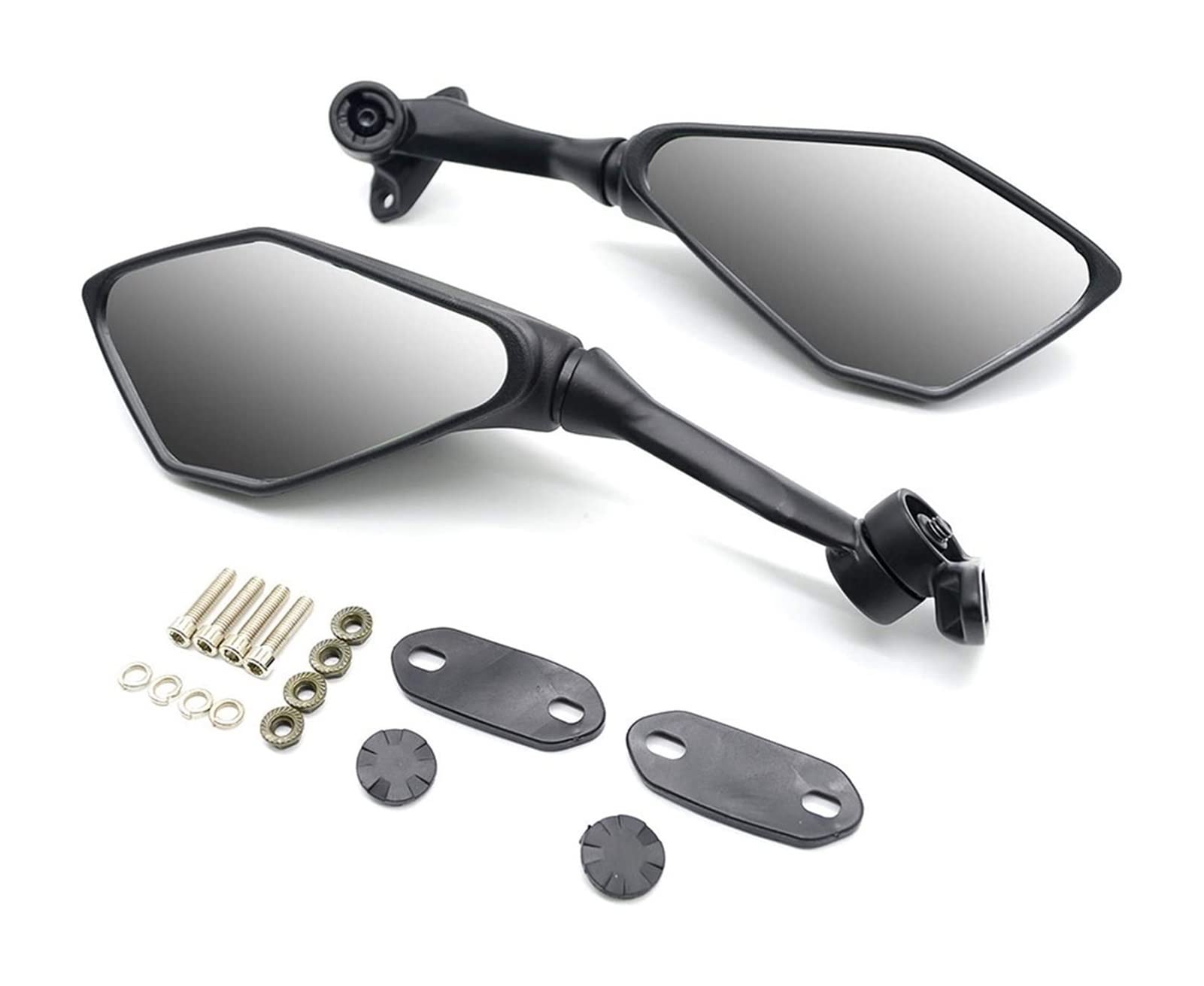 Retrovisore Per B&MW Universal tutti i modelli Specchietto per moto pieghevole antiurto per motocicletta compatibile con specchietto Specchio All'estremità Manubrio (Colore : Grey)
