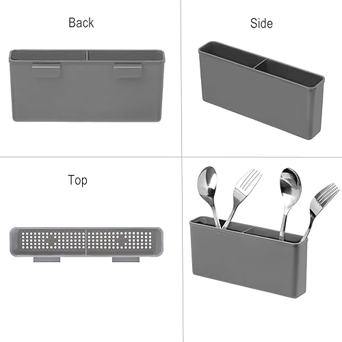 Miniatura 8 de iPEGTOP Escurridor de platos extensible para colocar sobre el fregadero, diseño único ajustable (14 a 18.5 pulgadas), escurridor de platos, estante