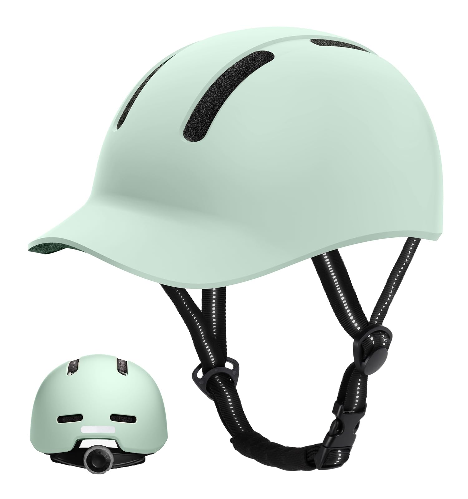 KINGLEAD Urban Commuter Stylish Bicycle Helmet for Men and Women for Cycling, Trekking, City, Scooter Adjustable (Mint Green, XL:58-62cm) — image 1