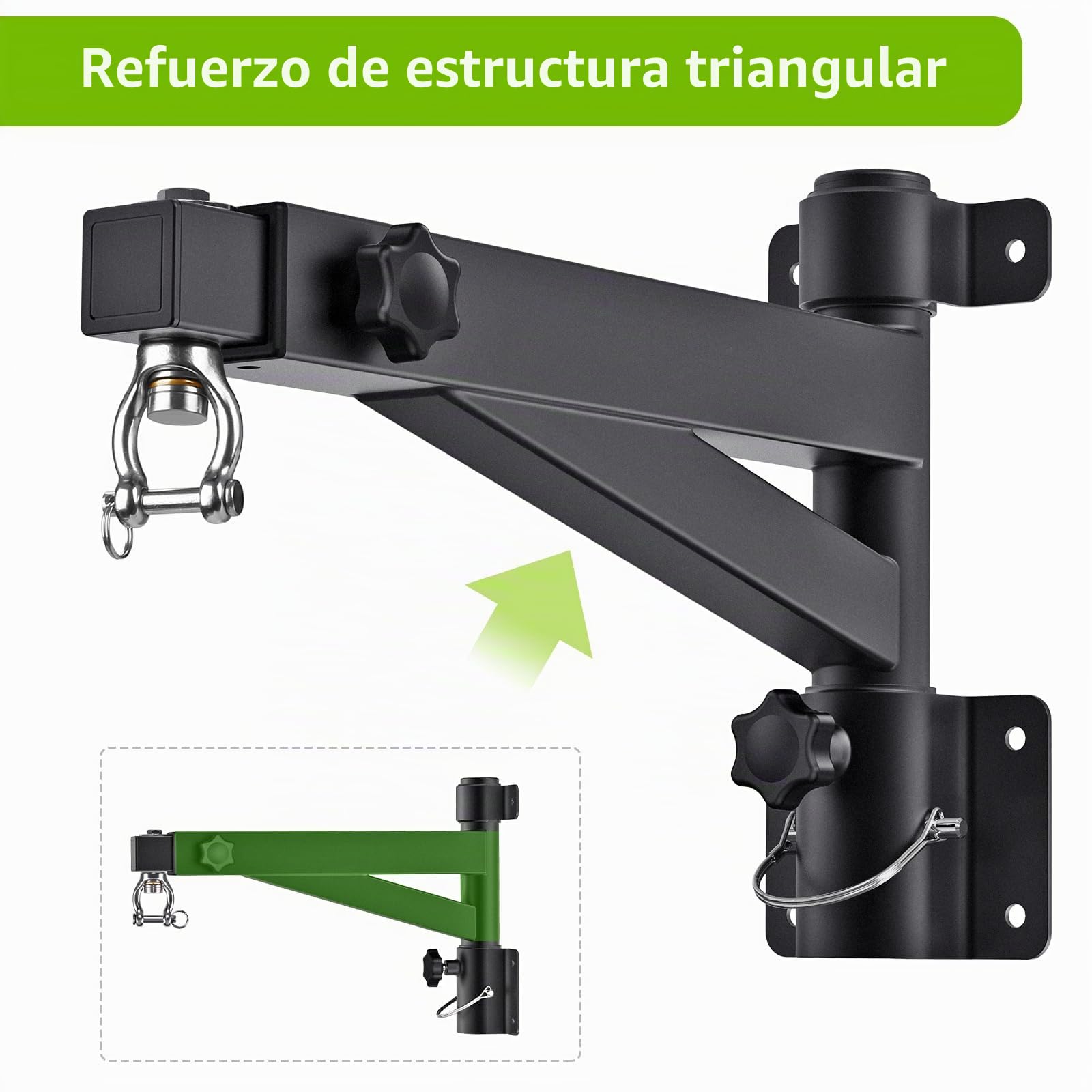 Kipika Soporte de pared para saco de boxeo giratorio ajustable gimnasio casa exterior